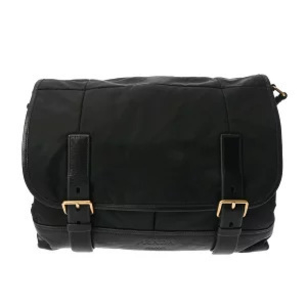 Prada Messenger Bag Black Calfskin